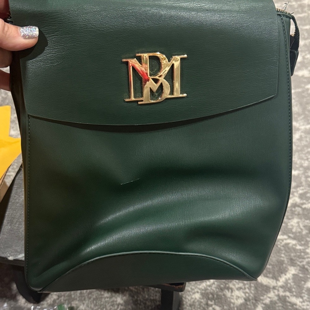 Badgley Mischka Dark Green backpack Bag